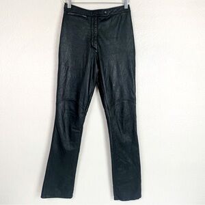 Vintage Maxima Wilson’s Leather Black Moto Pants Size 6